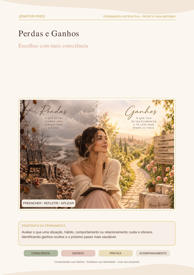 Capa: Perdas e Ganhos